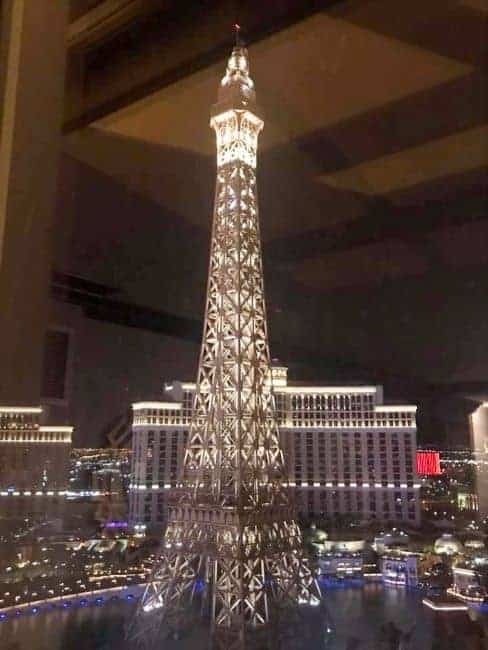 Paris Las Vegas-Eiffel Tower at night