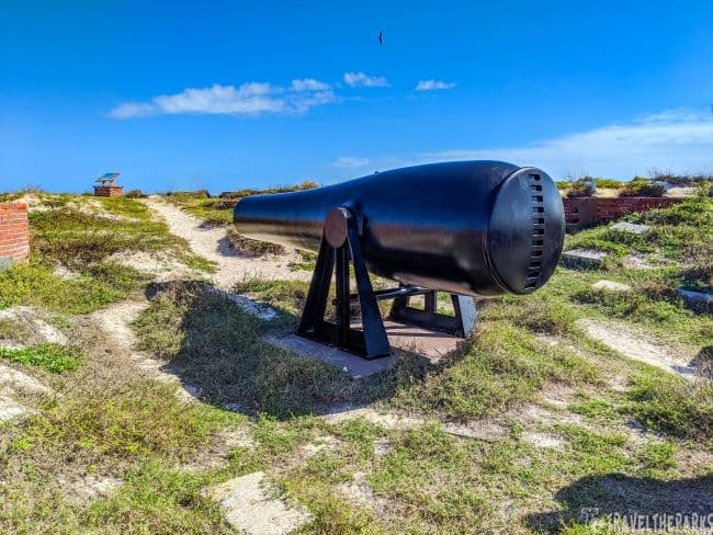 original 15-inch Rodman cannon Fort Jefferson