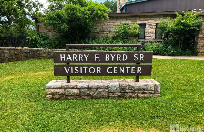 Harry Byrd Visitor Center Sign