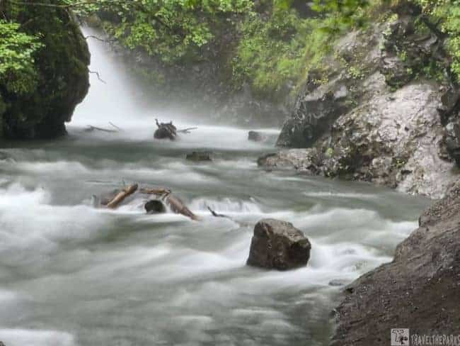 Glenn Highway-Thunderbird Falls-Water Rushing