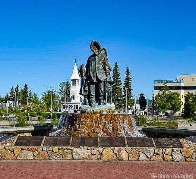 Golden Heart Plaza Statue