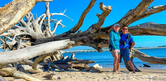 Tree Skeleton with Us at Bonyard Beach