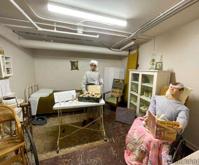 Life Sized Diorama WWII Hospital Room