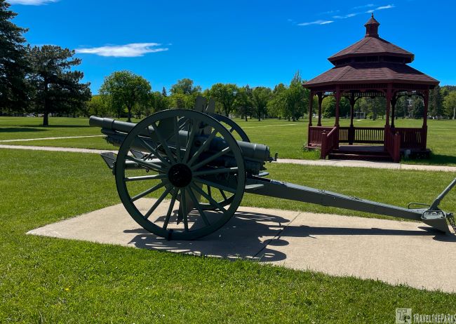 M1902 3"-Inch Field Gun with Gazebo on Old Fort Meade Parade Grounds