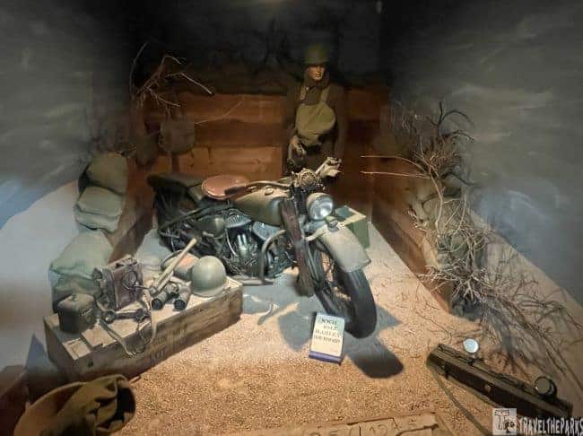 Life Sized Diorama WWII Motorcycle Soldier