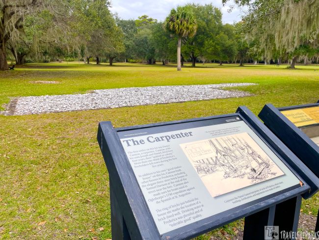 Foundation of Daniel-Cannon-Homesite-Fort Frederica Carpenter