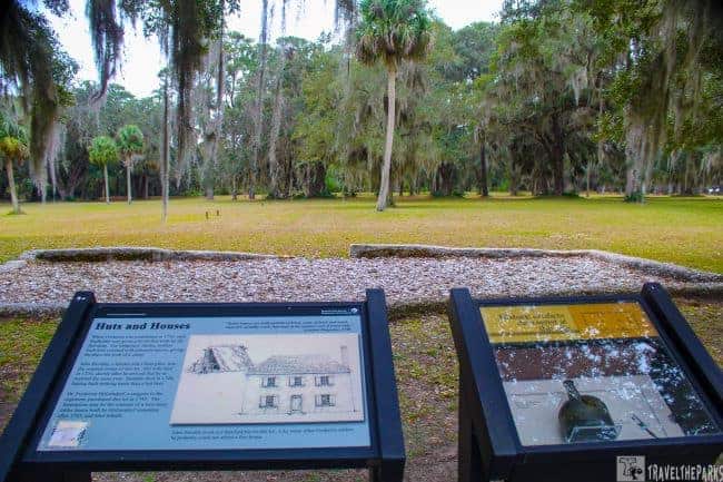 The foundation remains of a two- story tabby house built by Dr. Holzendorf sometime after 1743-Fort Frederica.