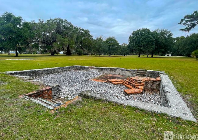 The nicest home in Frederica was owned by candlemaker John Calwell-The foundation is all that remains