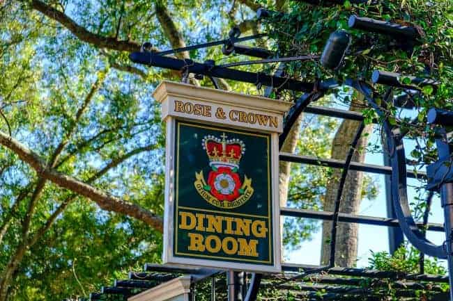 "Rose and Crown Dining Room."