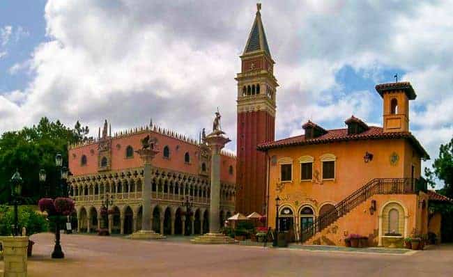 The Entrance to Italy Pavilion World Showcase Piazza