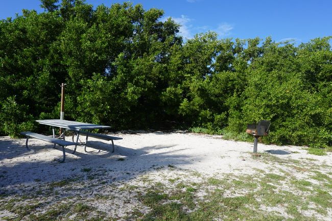 Dry Tortugas Campsite with Grill, Table, and Hook