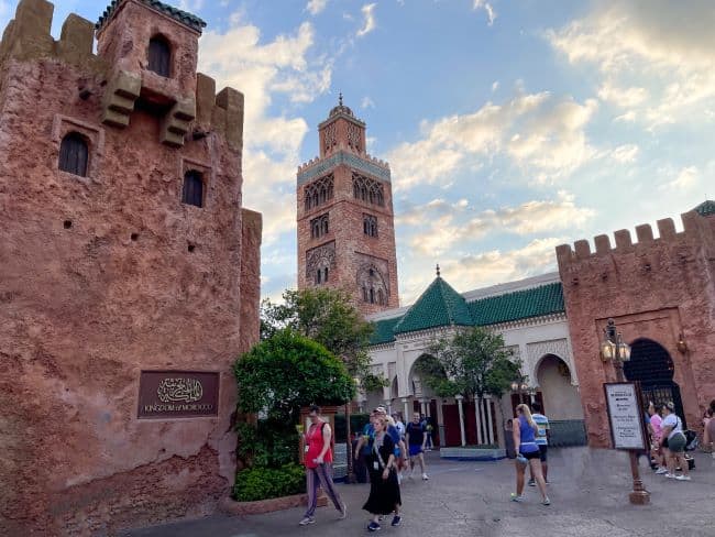 Entrance to the Morocco Pavilion